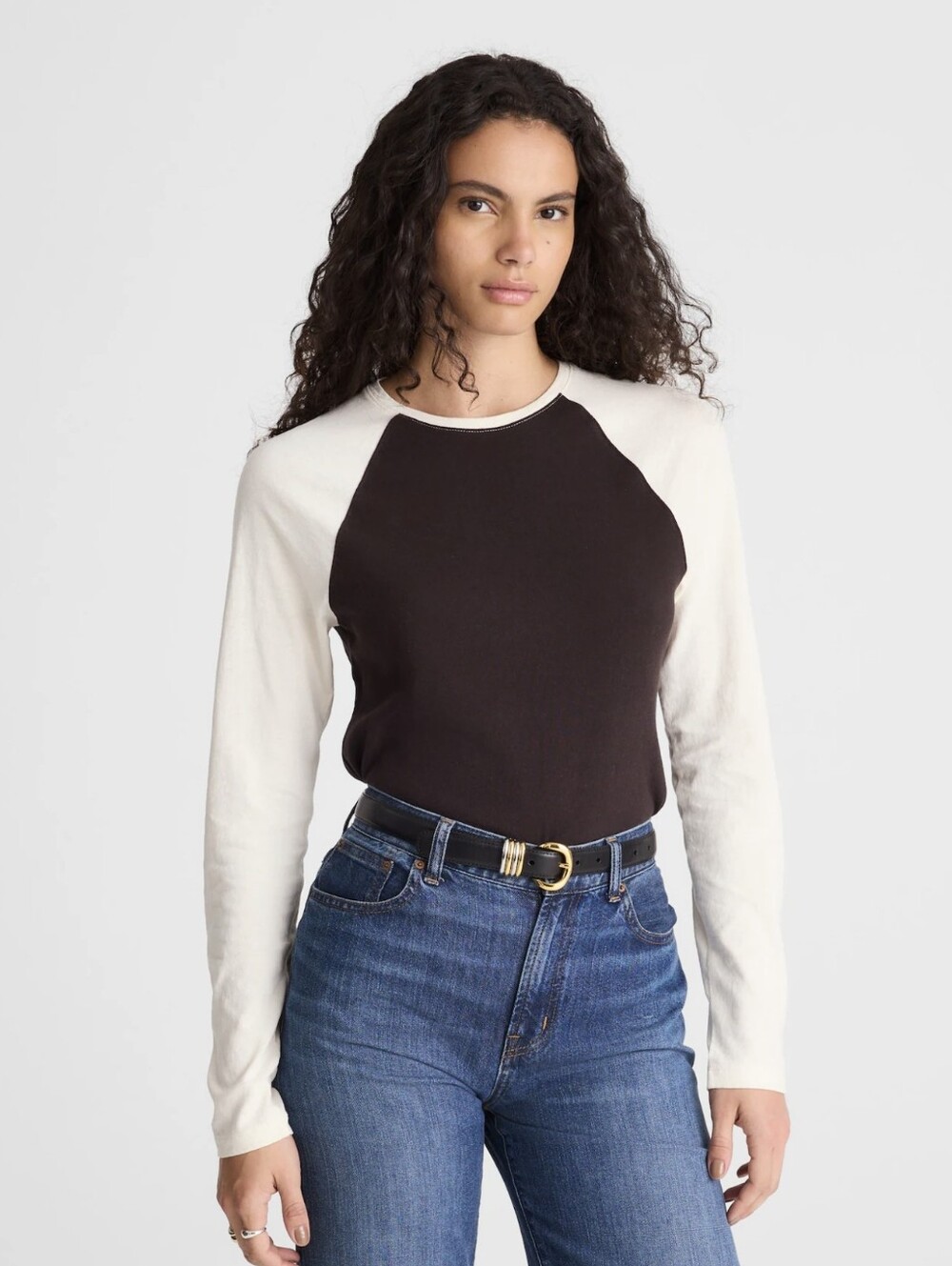 New W/Tags Madewell Baseball Long-Sleeve Tee Vintage Jersey XXS 00 Extra Small